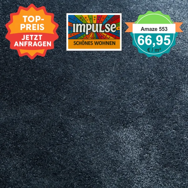 JAB Teppichboden Amaze 553 Velours 500 cm breit – versandkostenfrei